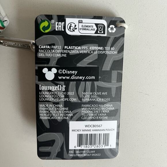 LOUNGEFLY DISNEY Tropical Pouch, Mickey Ears & 3 Beachy Bracelets, 3 NWT ITEMS! - Picture 13 of 13